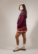 Sicilia Skirt - Maroon