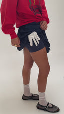 Golf Chalet Pleated Skirt - Navy